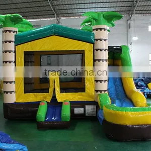 2016 New Design China Sunjoy Inflatable Jungle Combo Castle Combo With Slide for Sale Outdoors thumbnail-3