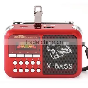 Solar Charger FM AM SW 3 Band Radio, Cafini USB TF Card Reader MP3 Player, 206 Hot Sale Radio With Flashlight thumbnail-1