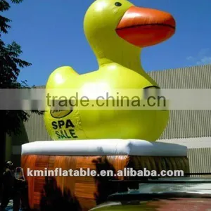 Yellow Inflatable Duck in Tub thumbnail-1