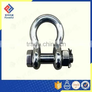 U.S. D TYPE DROP FORGED BOLT STAINLESS STEEL SHACKLE thumbnail-2