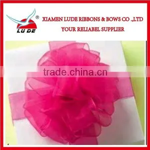 Colorful Handmade Carnation Flower Ribbon for the Mothers' Day Gift Packing thumbnail-1