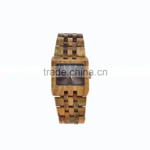 Wholesale Fashion Wood Wrist Watch With Custom Logo Red Sandalwood Wrist Watch thumbnail-5