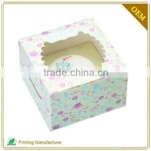 2017 Food Grade Paper Cake Sandwich Box With LOGO Printing thumbnail-4