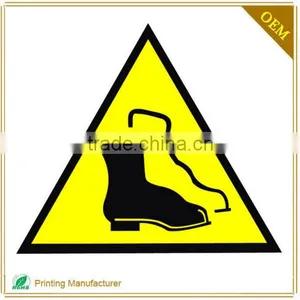 Factory Price Custom Safety Triangle Warning Sign Label Printing thumbnail-1