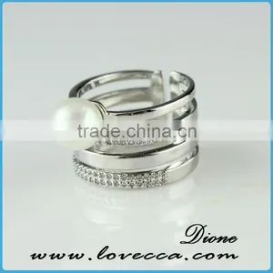 2015 Fashion Jewelry Ring!latest Weddingring Design !micro Pave Diamond Setting Ring-stylish Sterling Silver Jewelry thumbnail-5