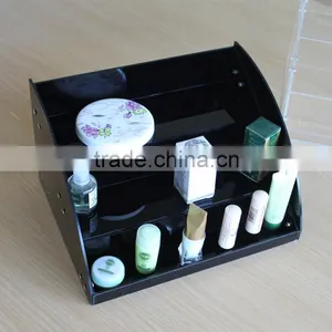 Acrylic Display Cosmetic Product Display Stands , Black Display for Cosmetic thumbnail-1