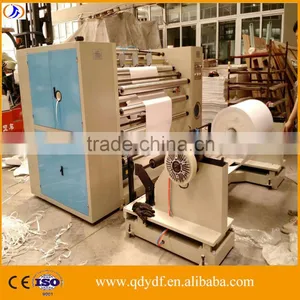 YDF-FQ Vertical Type Automatic Plastic PVC PET BOPP Film Paper Roll Slitting and Rewinding Machine With Flat Knife thumbnail-4