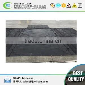 Lumber Tarp - 24' X 27' (8' Drop & Flap) - 14oz/18oz Black Tarp thumbnail-3
