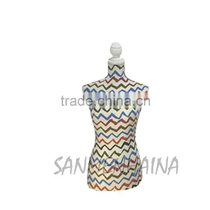 Wave Printing Elastic Fabric Female Mannequin thumbnail-1