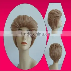 Top Quality Synthetic Hair Short Ladies Wig Without Bangs thumbnail-1