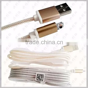 Metal Nylon Woven USB Cable With Blister for I6 Usb Cable Bulk for Iphone 7 thumbnail-1