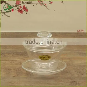Heat-resistant Glass Tea Cup Set , Borosilicate Glass Gaiwan thumbnail-2
