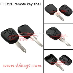 Car Key Shell With 2 Button Nologo for Peugeot 206 Remote Car Key Shel thumbnail-5