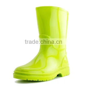 Kids Green PVC Rain Boots thumbnail-1