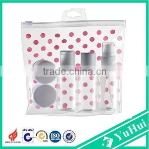 Hot Sell Plastic Travel Kit/travel Cosmetic Bottle Set With PVC Bag thumbnail-1