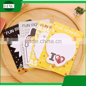 Promotional Wholesale Office Stationery Mini Portable Cartoon Monkey Sticky Note thumbnail-3