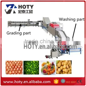 Industrial Fruit and Vegetable Washing Equipment/cleaner Machine,bubble Washing Machine and Brush Washing thumbnail-1