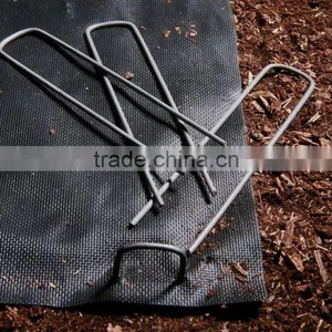 6-Inch Garden Landscape Staples Stakes Pins. U-Tyoe Nail. thumbnail-3