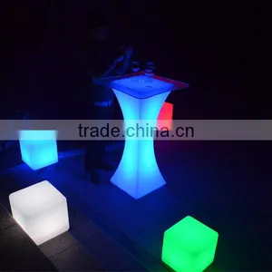 Atmosphere Creating Color Changing Outdoor Event Bar Table thumbnail-1