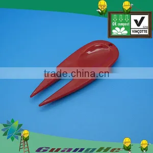 Red Golf Divot Tool of Polylactide Pla Material -- 100%biodegradable Eco-friendly thumbnail-1