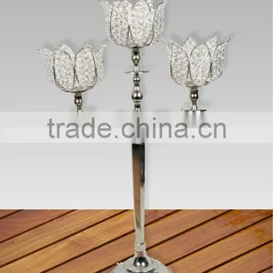 Wedding Table Candelabra/ Lotus Candelabra/ 3 Arms Candelabra thumbnail-1