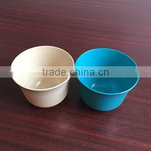Biodegradable Turquoise Bamboo Fiber Flower Pot thumbnail-1