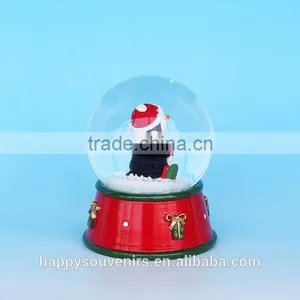 Lovely Chrismas Penguin Resin Snow Globe For Sale thumbnail-3