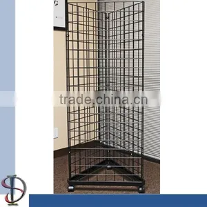 Wire Mash 3 Way Metal Display Rack thumbnail-1
