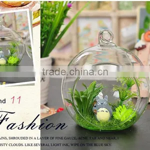 Glass Craft Handmade Home Decoration Hanging Glass Vase for Flowers thumbnail-1