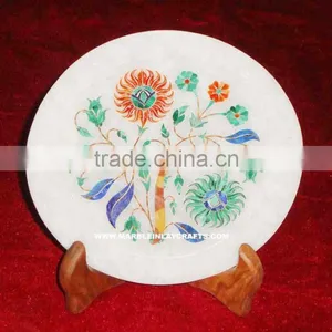 Marble Micro Mosaic Inlay Plate Home Decorative thumbnail-1