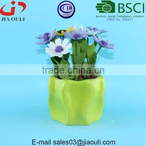 BSCI Audit Factory Dehua Ceramic Planter Pots Succulent Plants Pot for Home Decoration thumbnail-2
