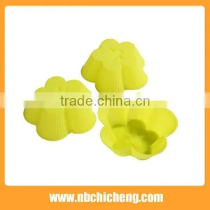 6 Pcs Silicone Egg Tart Mould, Flower Silicone Cake Mould, Silicone Cupcake Molds thumbnail-1