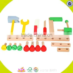 2017 Wholesale Kids Wooden Hand Tool Toy New Design Baby Wooden Hand Tool Toy Cheap Children Wooden Hand Tool Toy W03D072 thumbnail-3