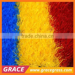 Stem Fiber Color Artificial Synthetic Grass for Playground Popular in Australia Market thumbnail-4