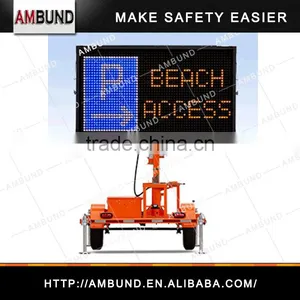 Solar Powered Outdoor Led Display Sign Message Board Road Traffic Vms Trailer Sign thumbnail-2