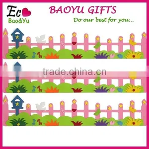 Fashion Decorative Wall Sticker , 3D Flowers Kindergarten Children Room Big Barrier Wall Stick thumbnail-1