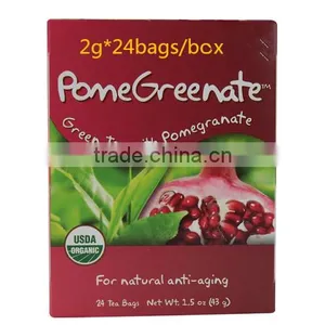 100% Organic Pomegranate Fruit Flavor With Green Tea or Black Tea /pomegranate With Black Tea or Green Tea thumbnail-3