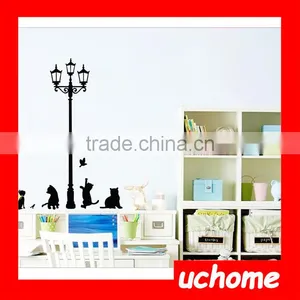 UCHOME Eco-Friendly Cartoon Cats Vinyl Wall Decorative Sticker thumbnail-3