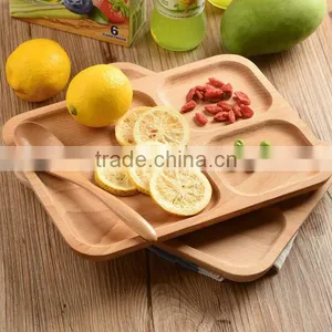 Eco-friendly 25x18.5x1cm Wooden Food Tray thumbnail-4