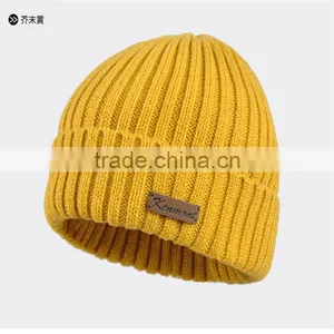 Winter Hat Children Korean Tide Pointed Hat Coarse Wool Knitted Hat Cap Winter Fashion Curling thumbnail-5