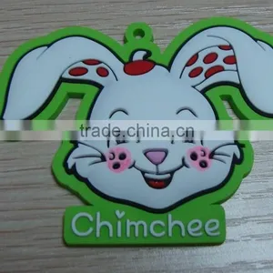 Beautiful Cute Custom 3D Soft PVC Embossed Rubber Patch With Key Ring Key Chain thumbnail-1