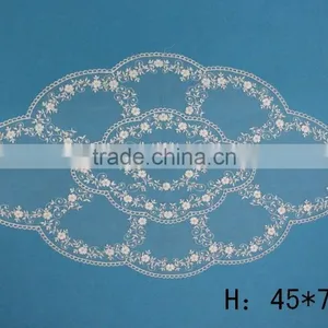 High Quality Hand Beaded Embroidery Designs Wedding Tablecloth thumbnail-1