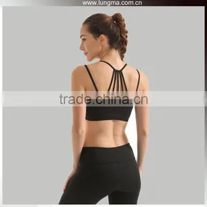 Women Compression Tank Top Wholesale Sublimation Running Sports Bra For Girls thumbnail-3