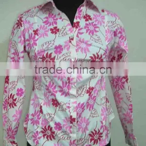 Ladies Floral Print Shirts thumbnail-1