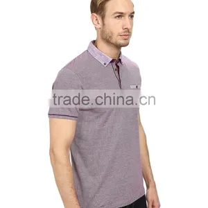 2015 Latest Custom Mens Microfiber Polo Shirt From Factory Cheap Wholesale thumbnail-2