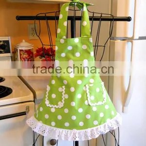 100% Cotton Baby Clothes Factory Direct Wholesale Baby Girls Polka Dot Aprons Lovely Bib for Kids thumbnail-3