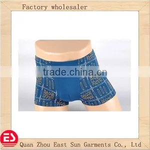 2014 Fashion Style Blue Color Bamboo Big Size Men Underwear thumbnail-1
