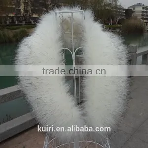 Factory Price Fur Trim/Faux Fur Natural Raccoon/fox Fur Large Fur Collar thumbnail-1