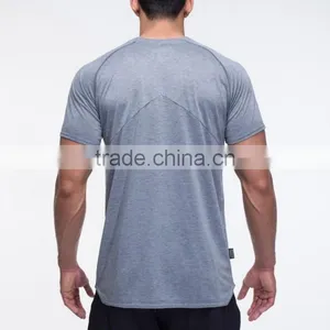MEN REGULAR FIT WORKOUT T-SHIRT GRAY FOR GYM thumbnail-2