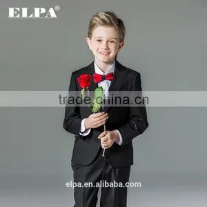 ELPA NXB0097 Slim Black Fancy 3 Piece Designer Kids Boys Suits thumbnail-4